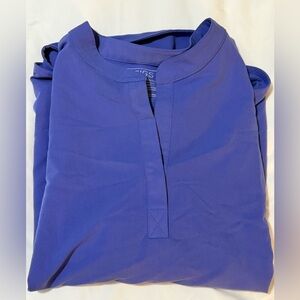 Figs 5XL Rafaela blueberry scrub top